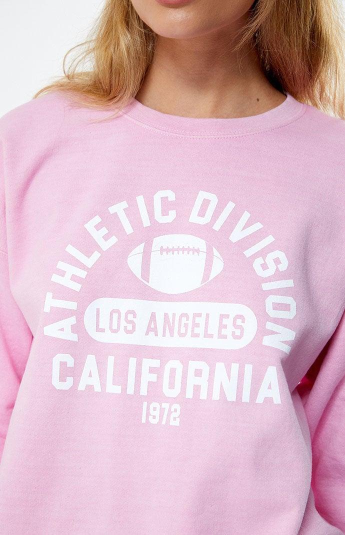 Golden Hour Womens Athletic Division Football Crew Neck Sweatshirt Product Image