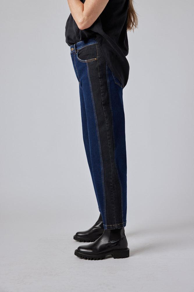 The Winning Combo Denim Barrel Leg Pant Product Image