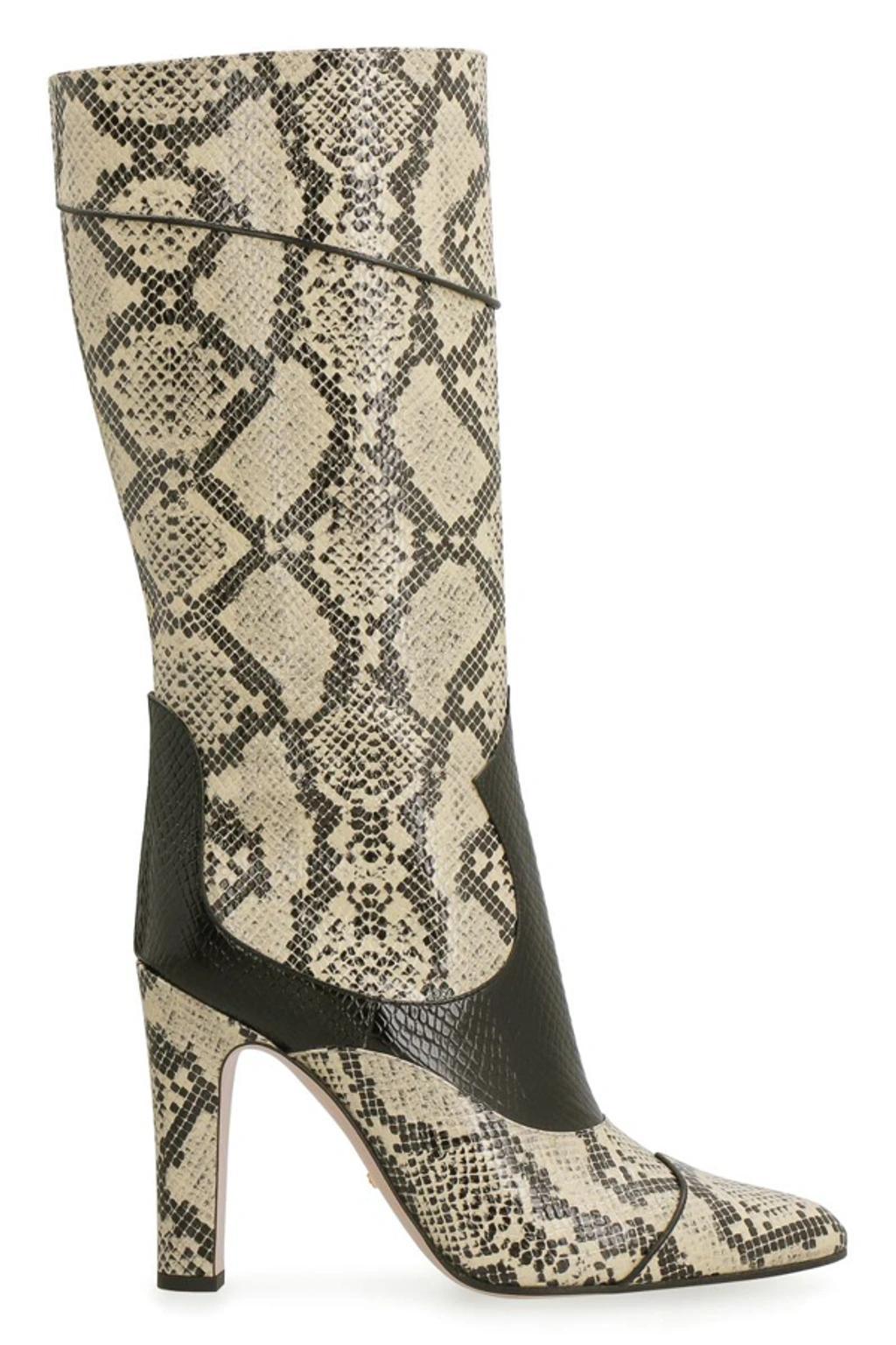 Leather Boots In Animalier Product Image