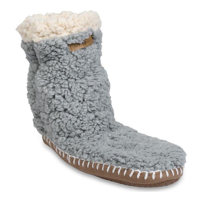 Womens GaaHuu Faux Shearling Slipper Socks Product Image