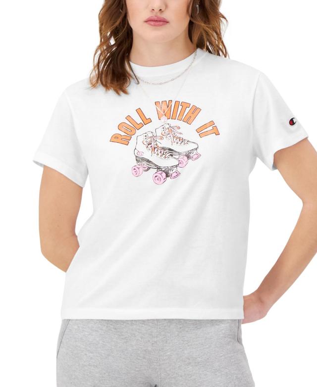 Champion Womens Classic Graphic Crewneck T-Shirt Product Image