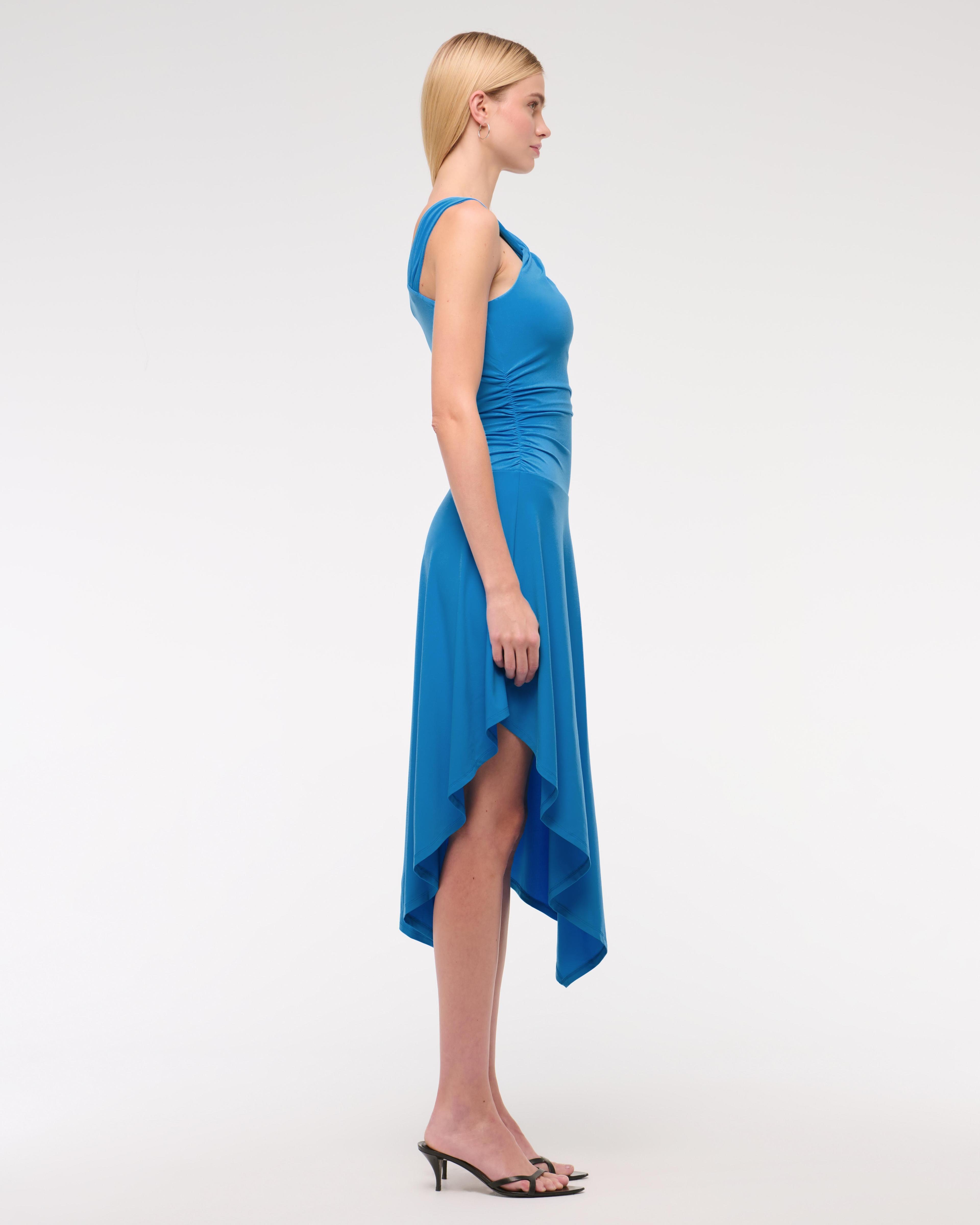 Asymmetrical Knit Midi Dress Product Image