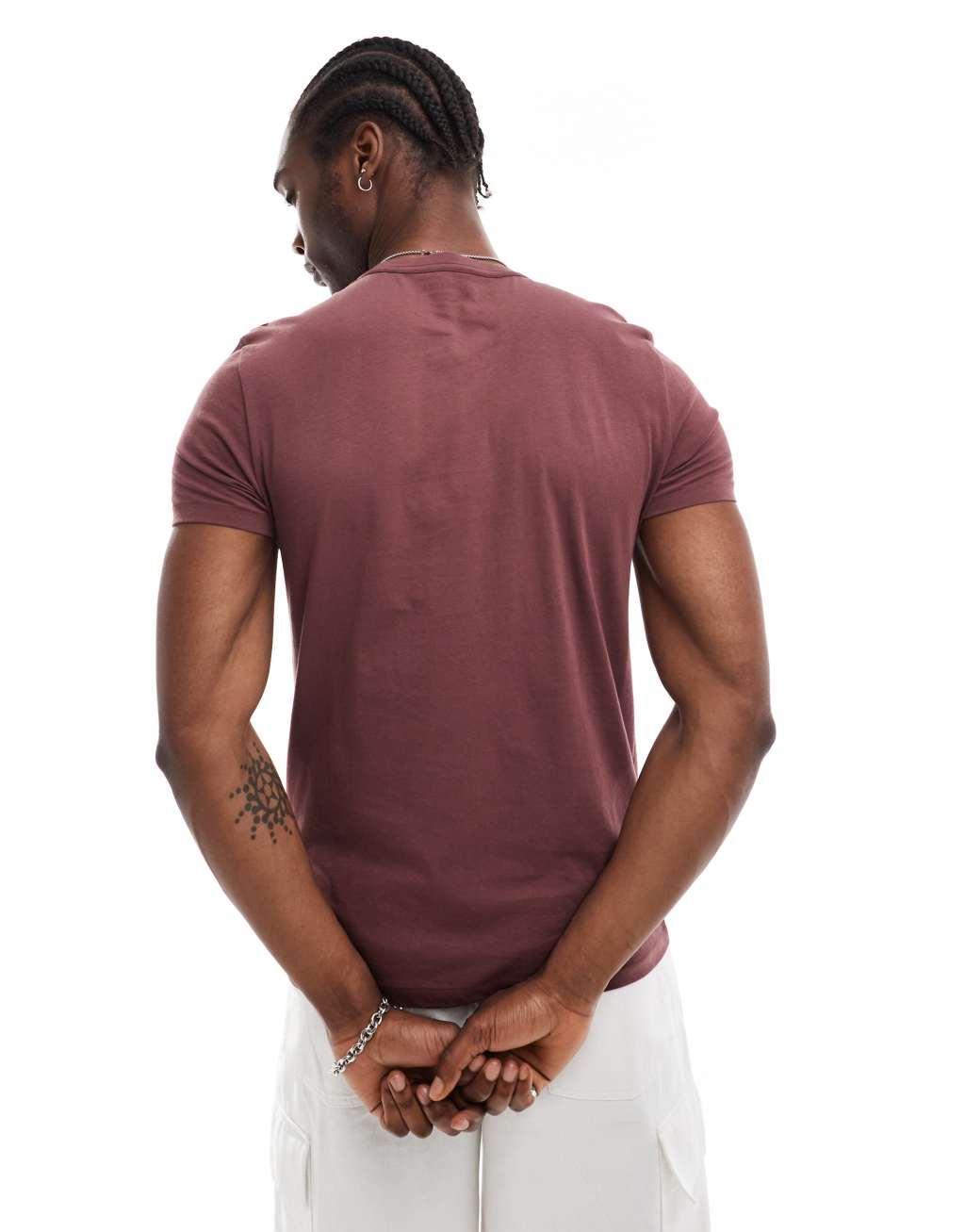 AllSaints Tonic t-shirt in deep red Product Image