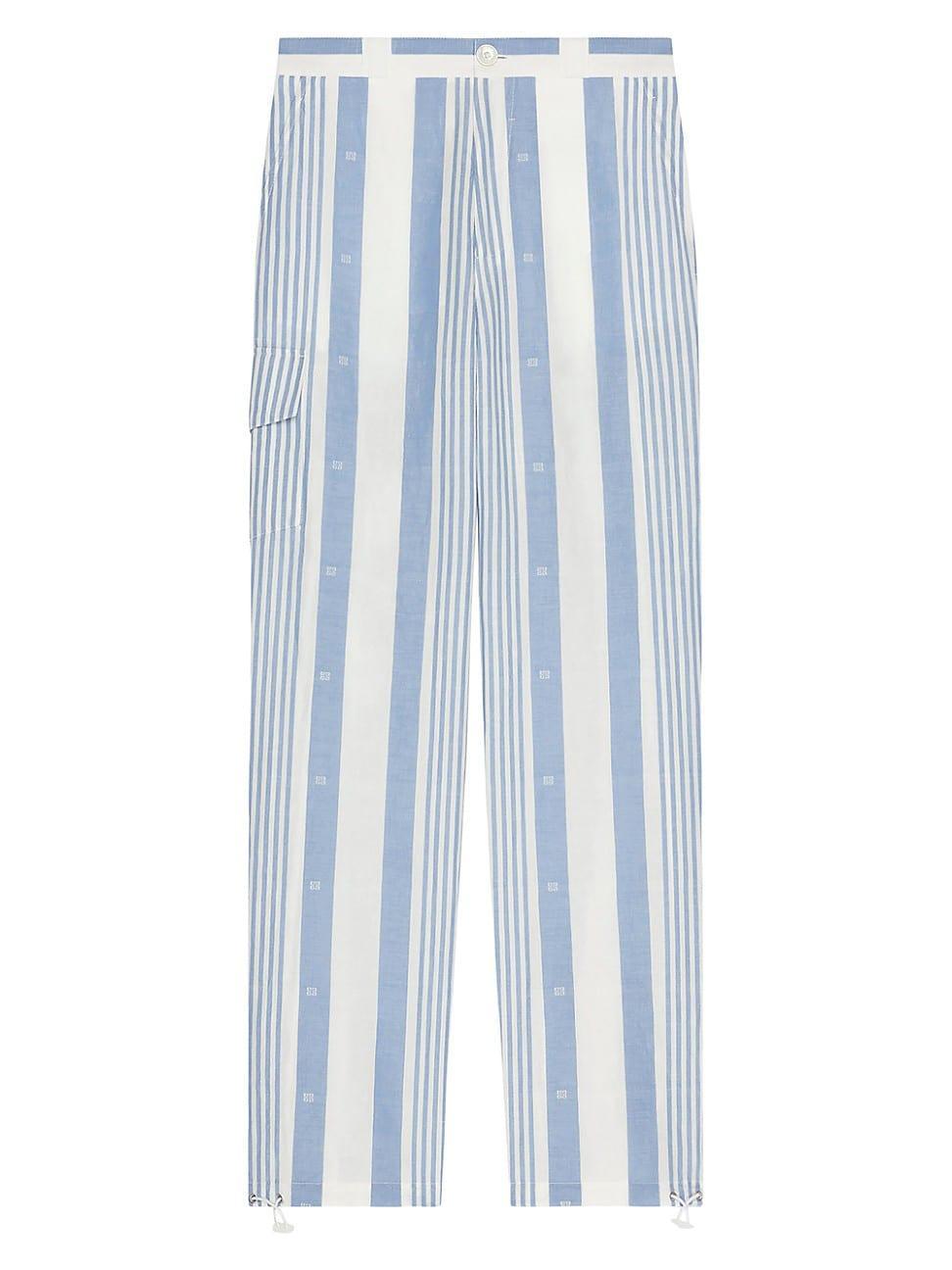 Mens Pants in Linen with 4G Stripes Product Image