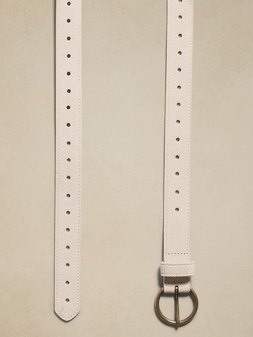 Suede Round Buckle Belt Product Image