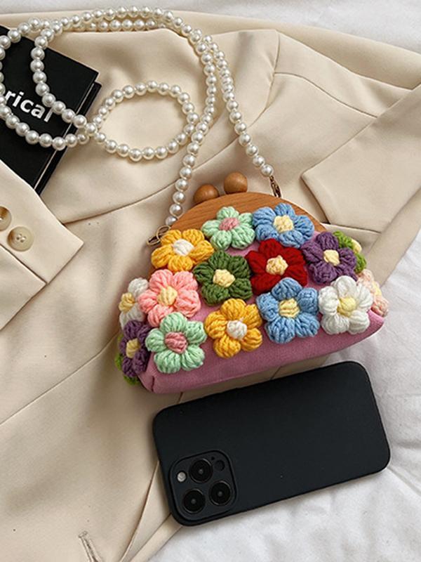 Chains Flower Shape Crossbody Bags Handbags Product Image