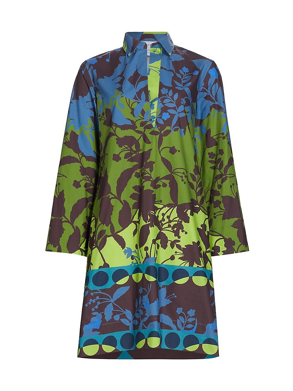 Womens Ghisy Colorblocked Floral Shirtdress Product Image