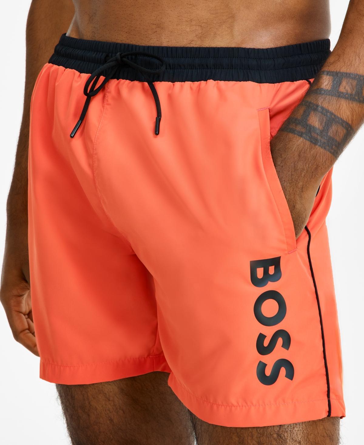 Boss by Hugo Boss Mens Logo 6 Swim Trunks, Created for Macys Product Image