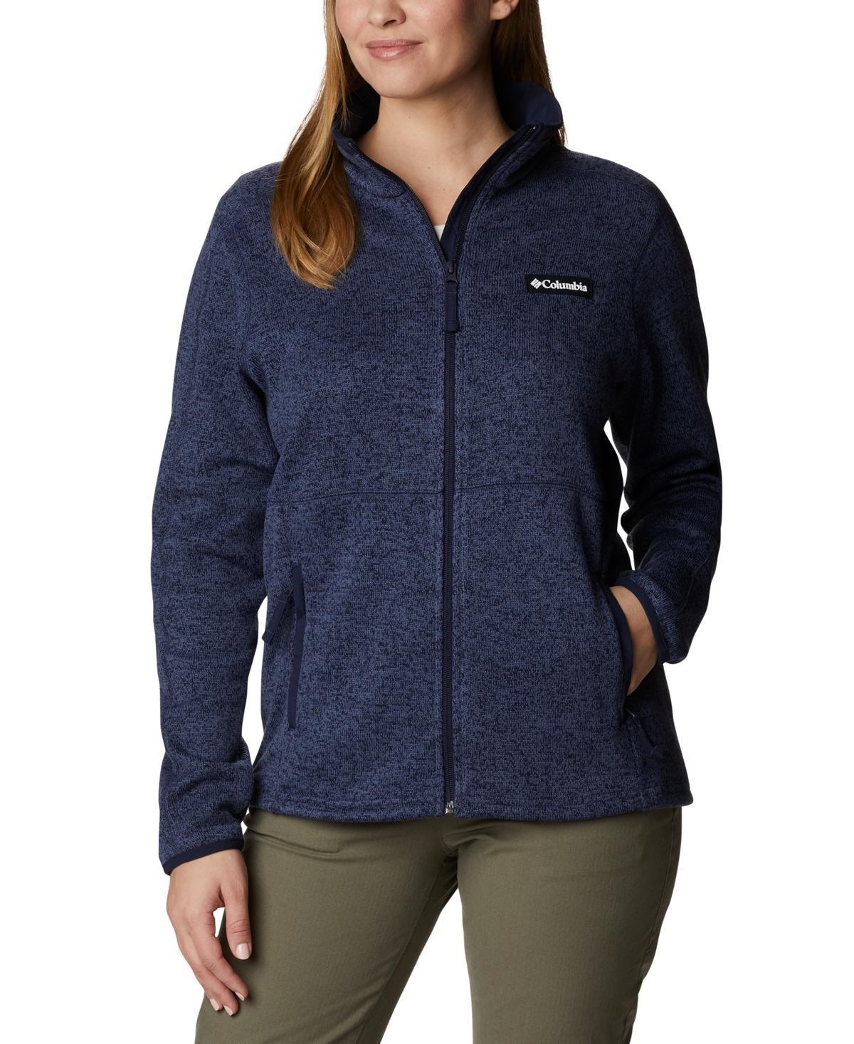 Columbia Women's Sweater Weather Full Zip Black Heather Product Image