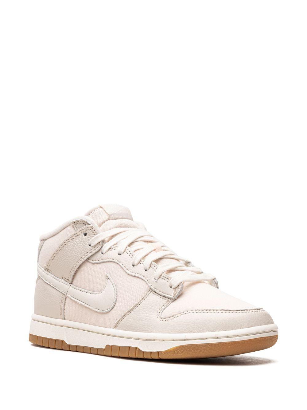 NIKE Dunk Mid Dz2533-100 Mens Canvas Light Orewood Brown Gum Sneaker Shoes Cg342 In Multi Product Image