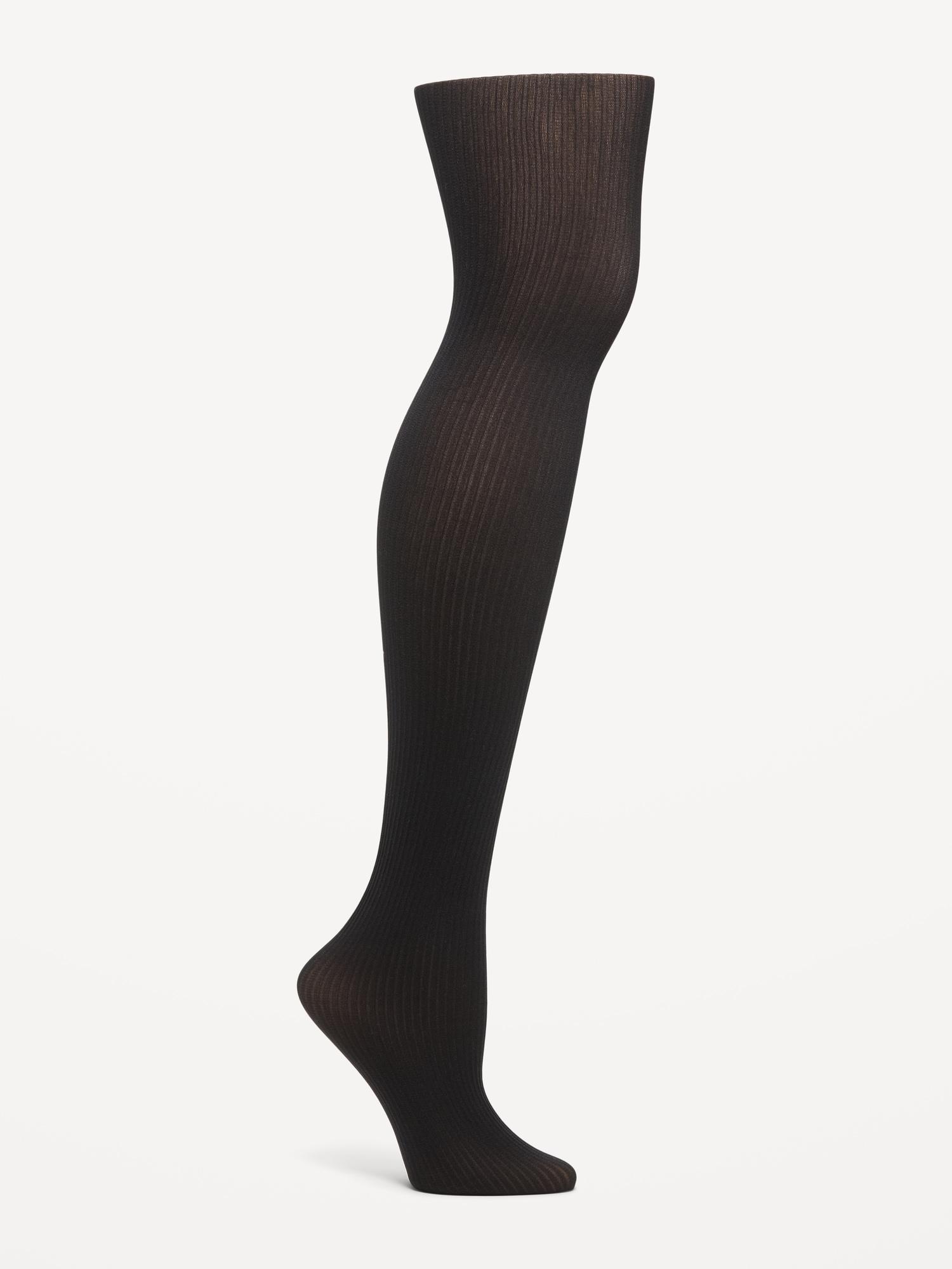 Ribbed Control Top Tights for Women Product Image