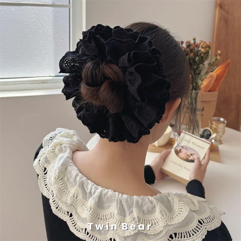 Plain Ruffle Scrunchie Product Image