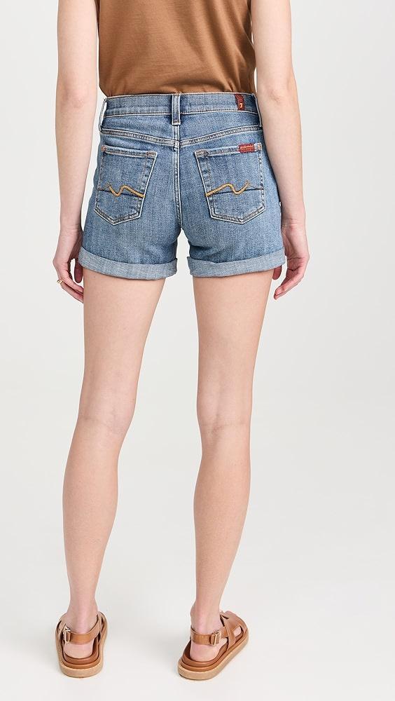 7 For All Mankind Mid Roll Shorts | Shopbop Product Image