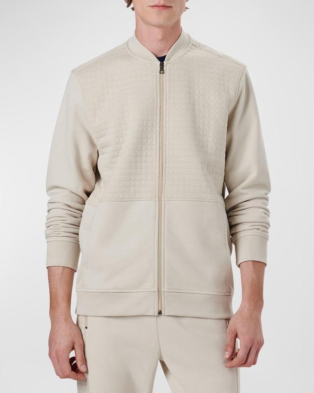 Bugatchi Comfort Full Zip Organic Cotton Bomber Jacket Product Image