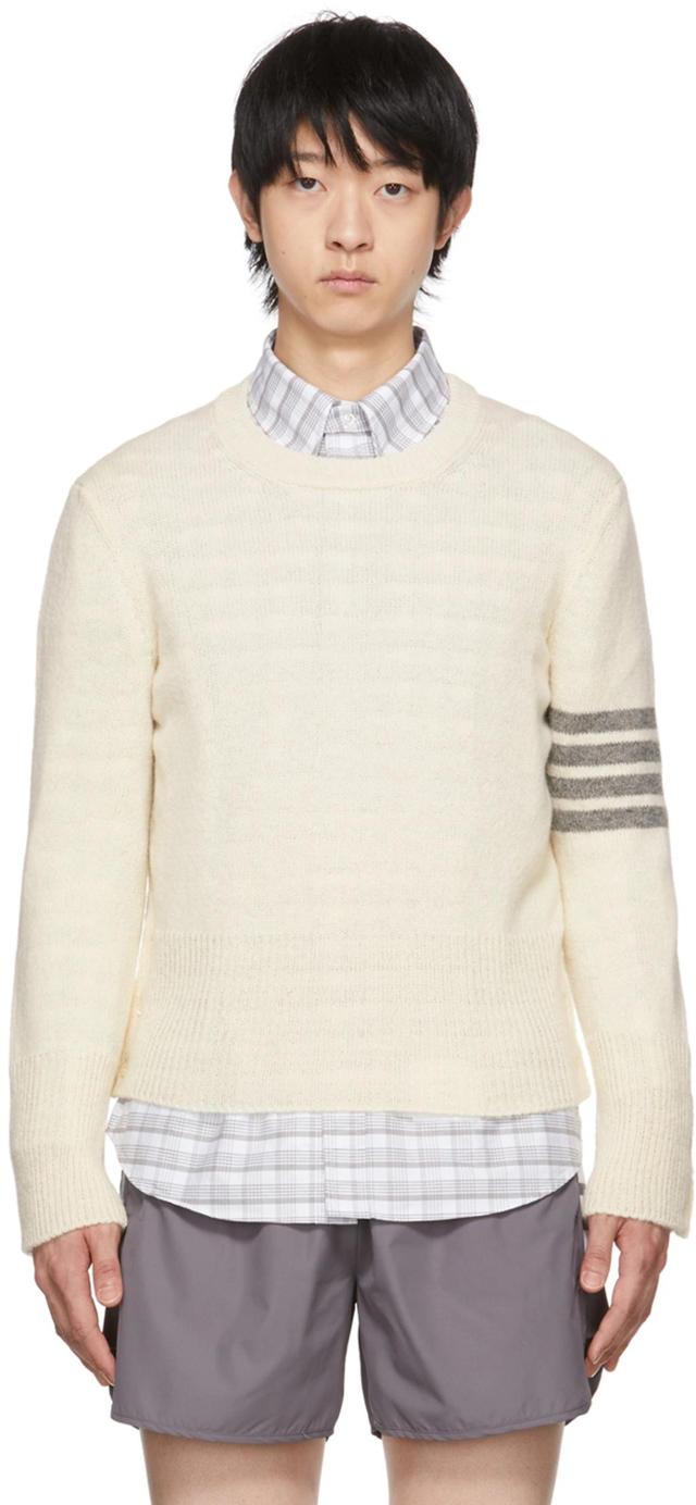 Off-white Classic Crewneck Sweater In 100 White Product Image