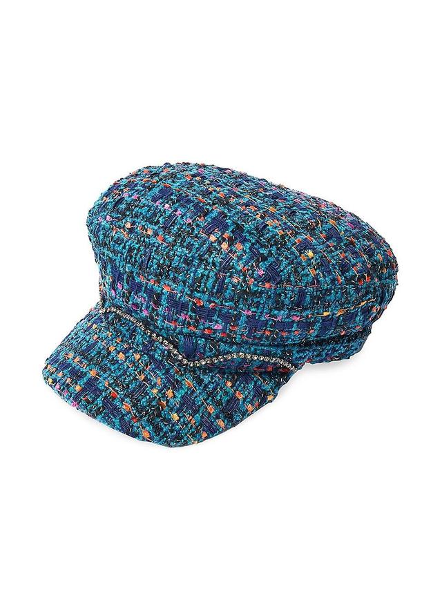 Womens Boucl Tweed Biker Hat Product Image