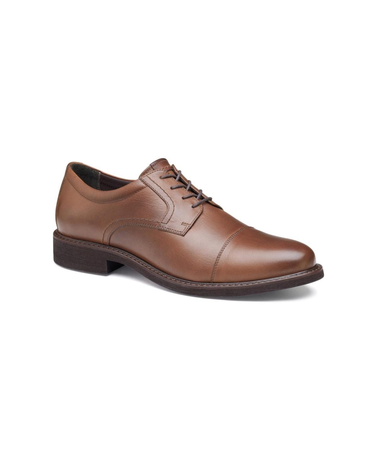 Johnston & Murphy Mens Beasley Leather Cap Toe Shoes Product Image