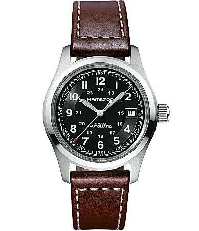 Hamilton Mens Khaki Field Automatic Stainless Steel Bracelet Watch Product Image