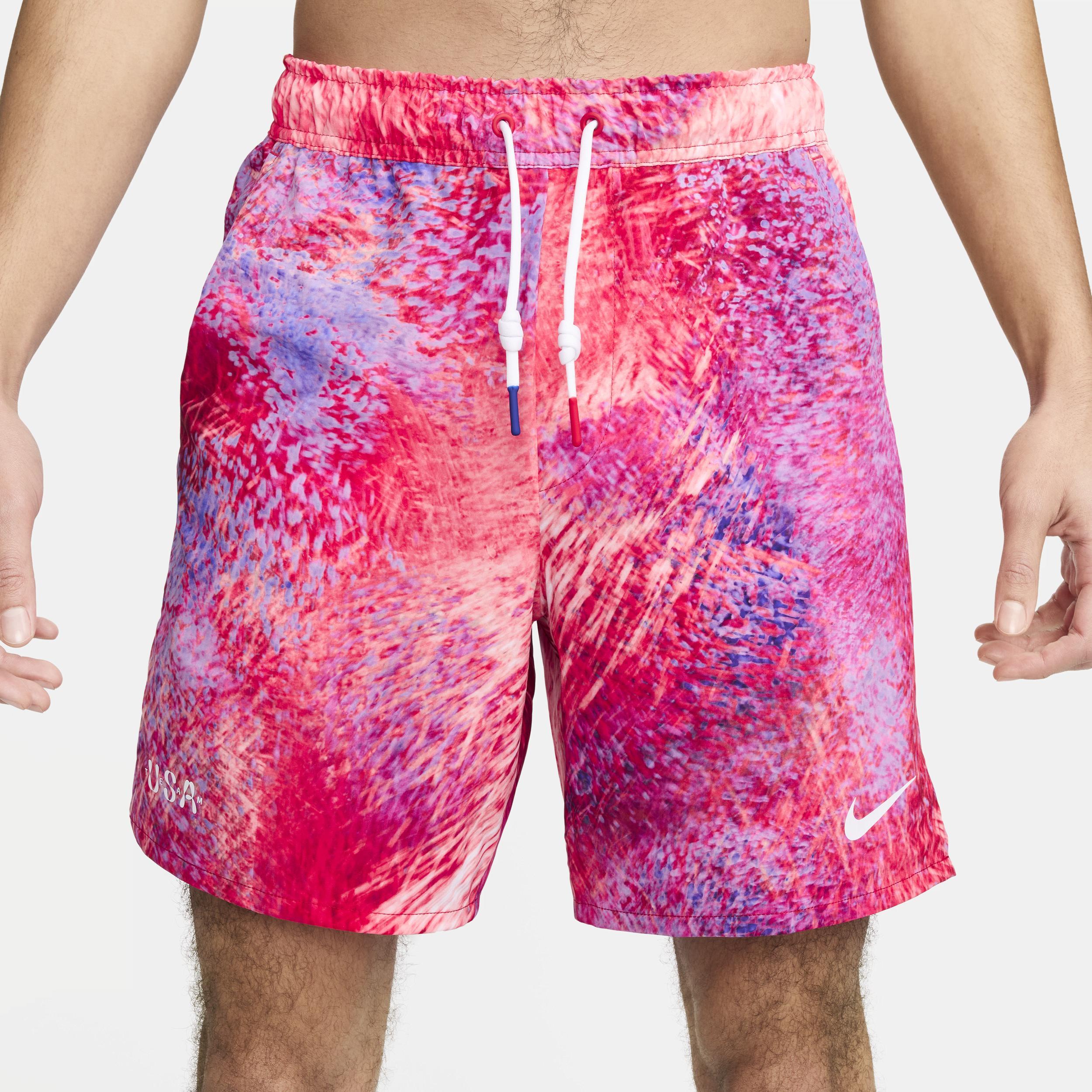 Nike Mens Red Team Usa Allover Print Shorts Product Image