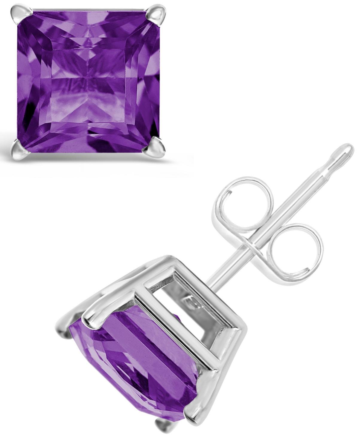 Macys Amethyst (2-3/8 ct. t.w.) Stud Earrings in 14K Yellow Gold Product Image