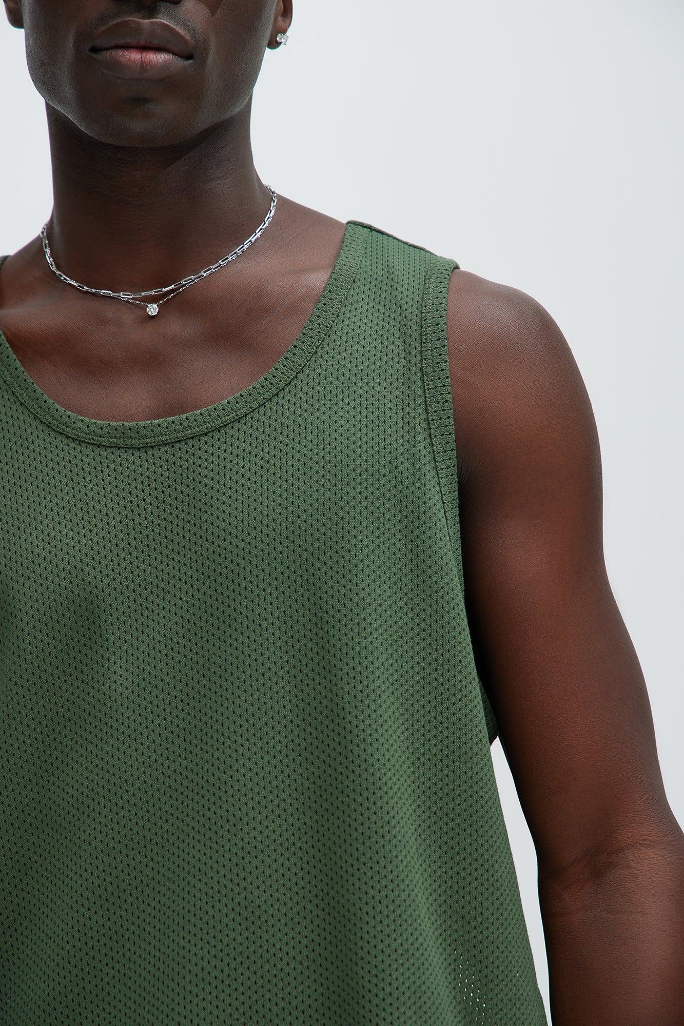 Randall Textured Tank - Green Product Image