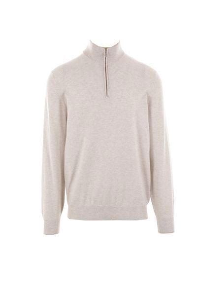 BRUNELLO CUCINELLI Sweaters In Mother Of Pearl+camel Clear Product Image