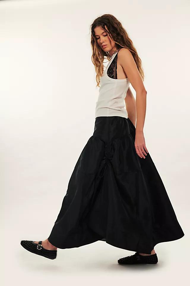 Emery Drop-Waist Midi Skirt Product Image