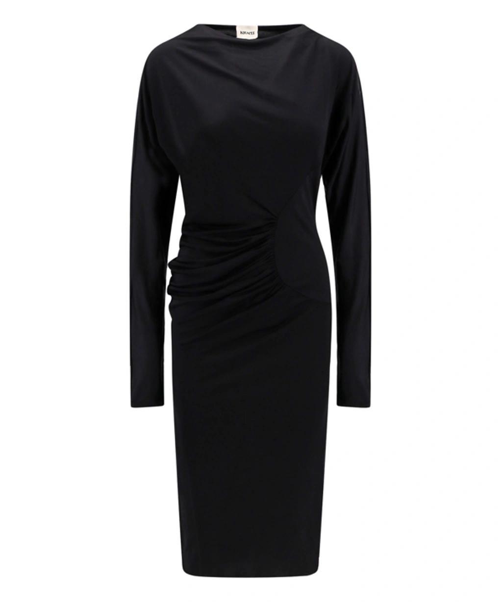 Midi Dress In Black Product Image