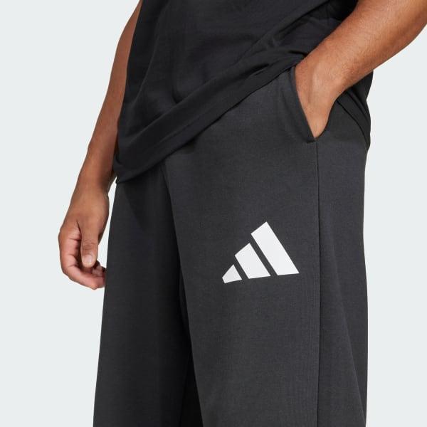 adidas Essentials Wide Leg 3 Bar Logo Pants Medium Grey Heather S Mens Product Image