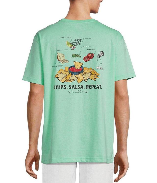 Caribbean Chips And Salsa Short Sleeve Graphic T-Shirt Product Image