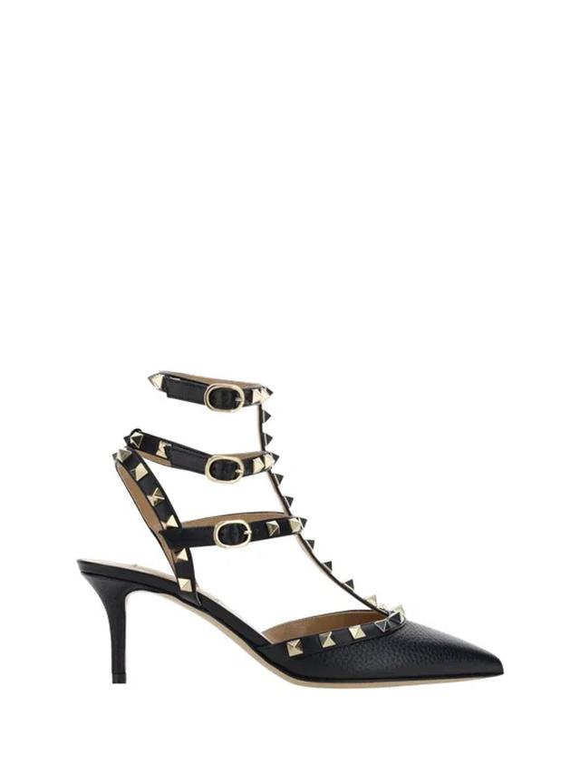 Rockstud Sandals In Nero Product Image