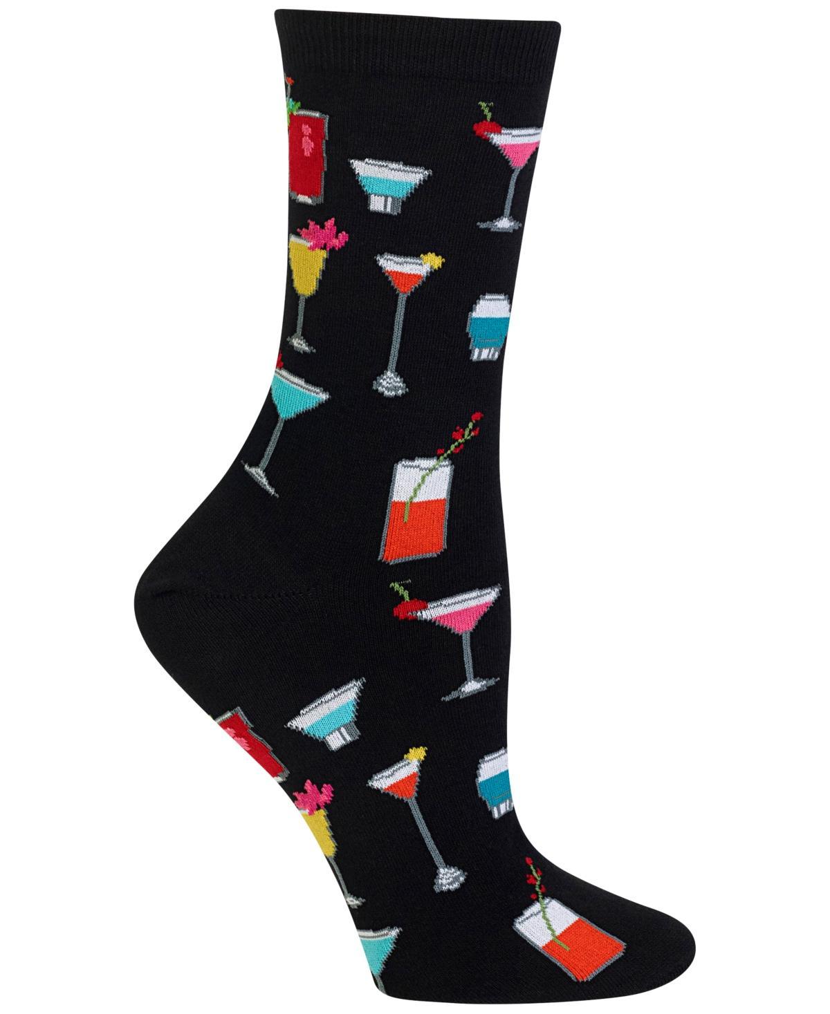 Hot Sox Womens Tropical Drinks Fashion Crew Socks Product Image