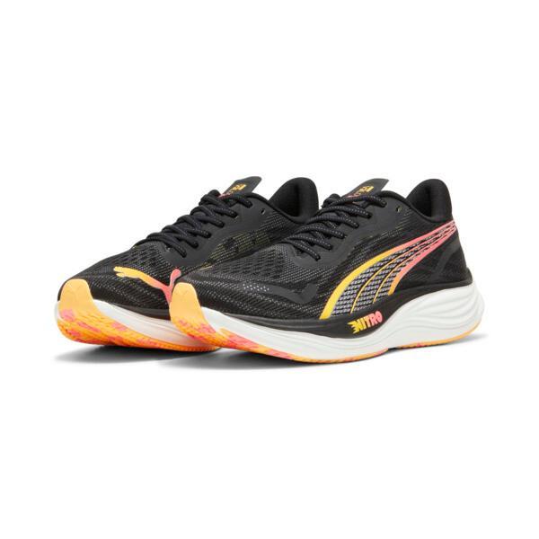 PUMA Velocity NITROâ¢ 3 Men's Running Shoes in Black/Silver/Sun Stream Product Image