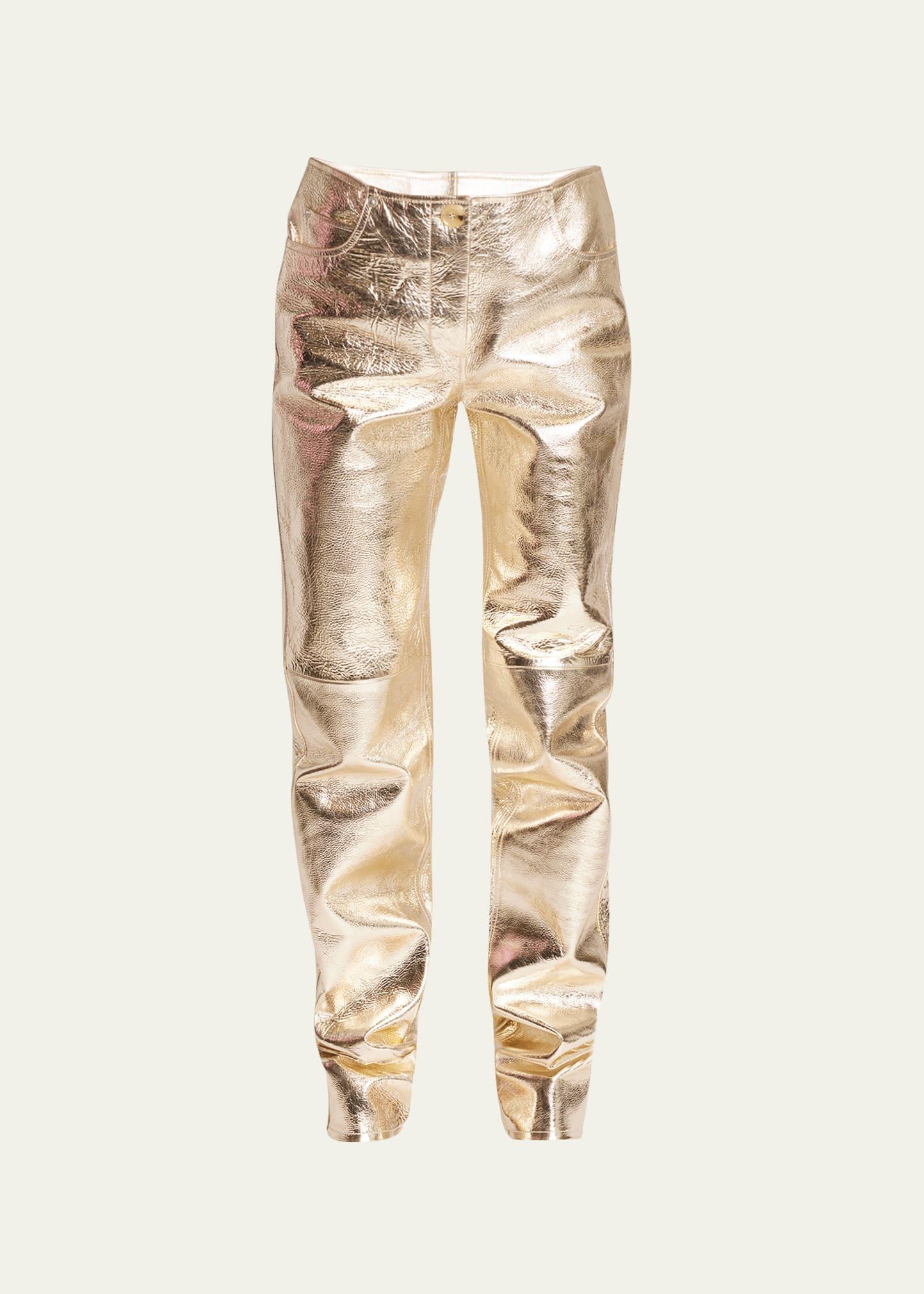Proenza Schouler Metallic Leather Pants Product Image