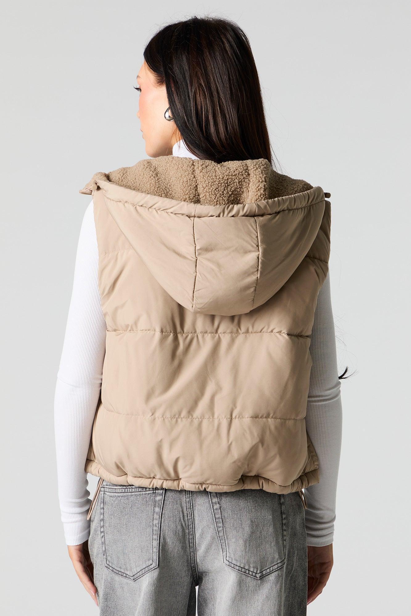 Sherpa Lined Puffer Vest Female Product Image