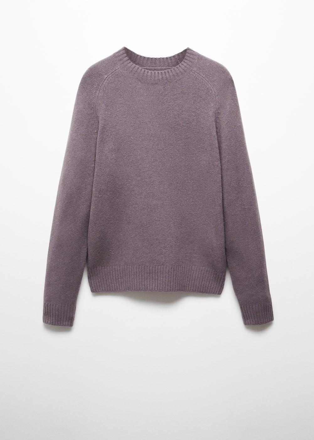 MANGO MAN - Knitted sweater with ribbed details lavenderMen Product Image