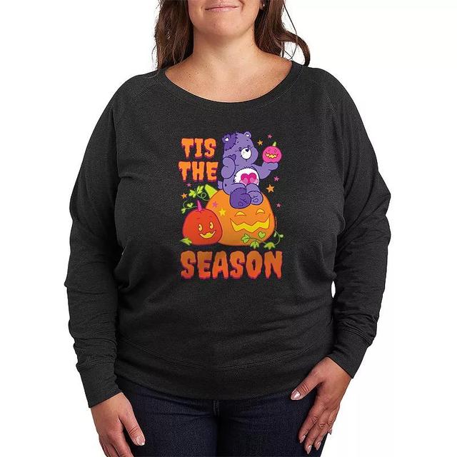 Plus Size Care Bears Halloween Tis The Season Lightweight French Terry Sweatshirt, Womens Heather Grey Product Image