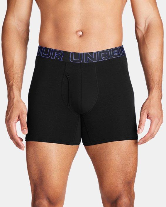 Mens Under Armour 3-pack Performance Cotton Stretch 6-in. Boxer Briefs Product Image