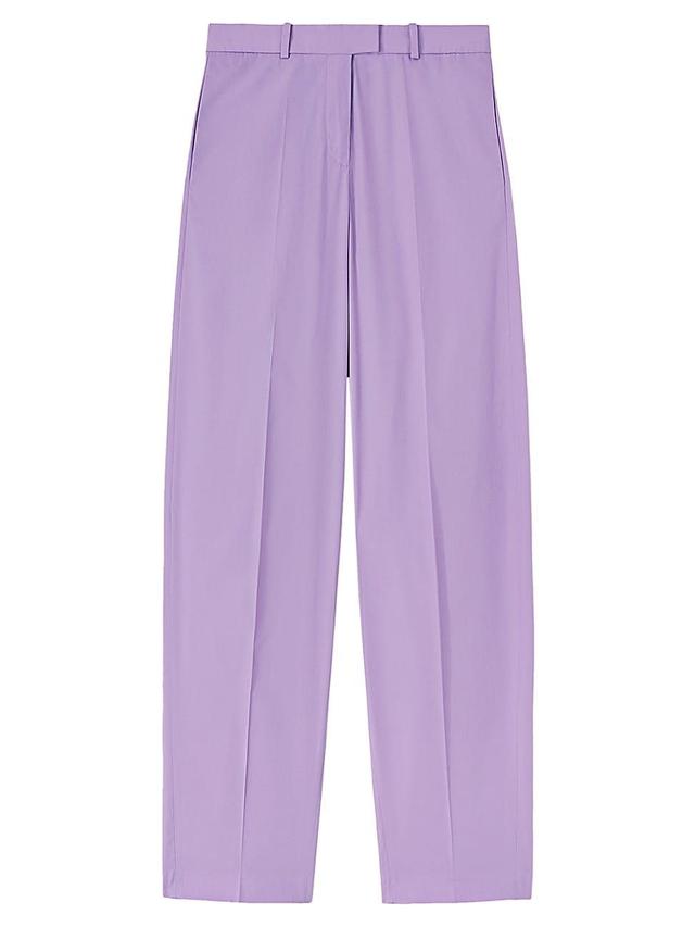 Womens Jagger Pleated Cotton Pants Product Image