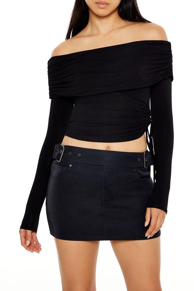 Off-the-Shoulder Crop Top | Forever 21 Product Image