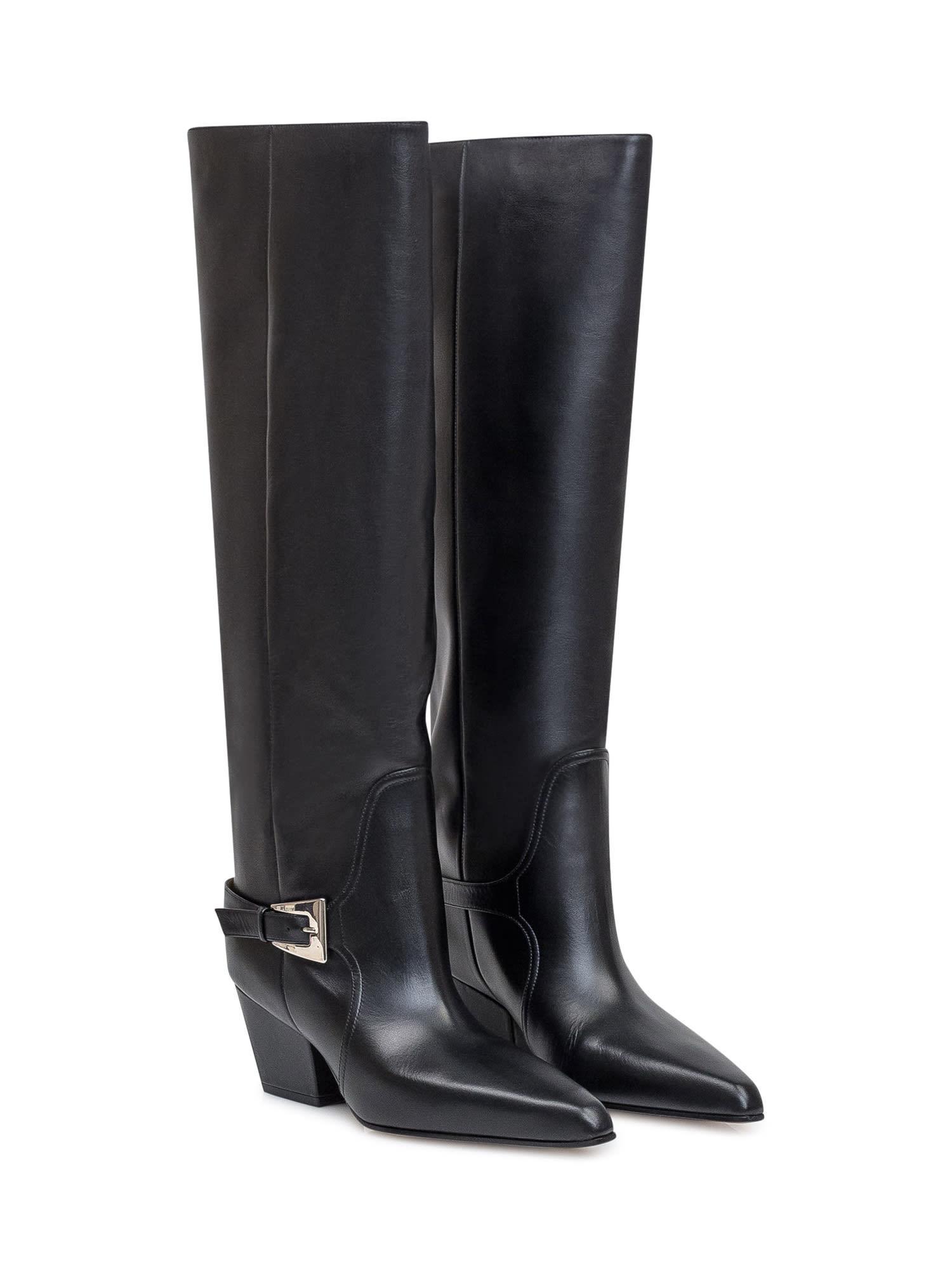 Jane Buckled Boots In Black Product Image