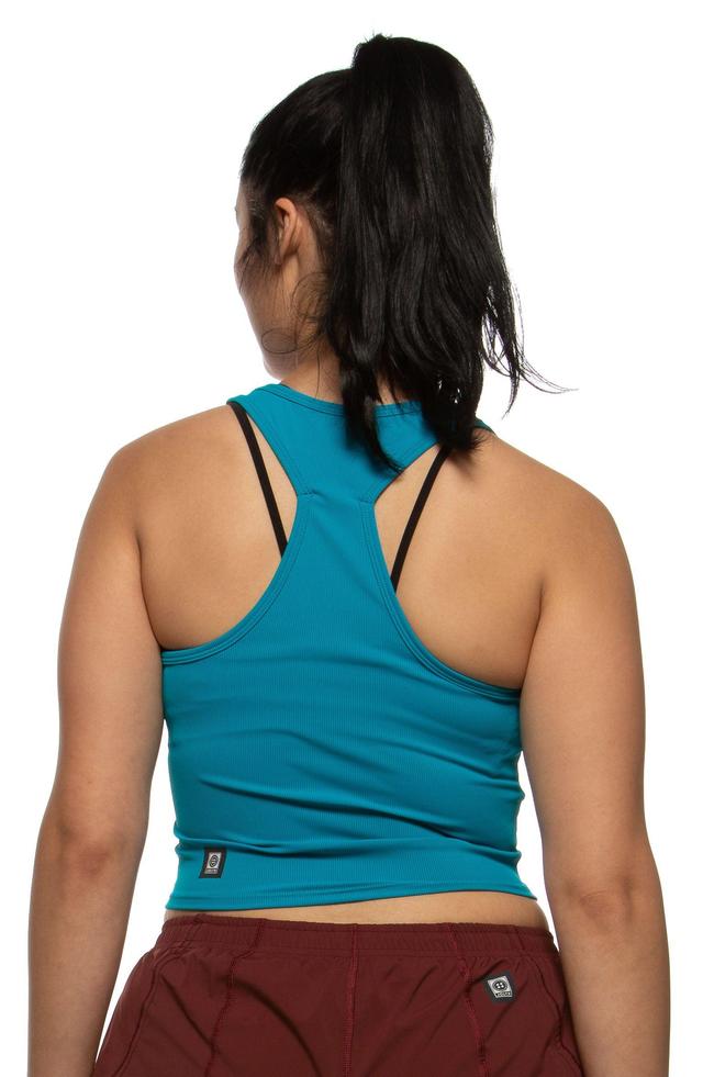 Rochelle Basic Crop Top - Turquoise Female Product Image