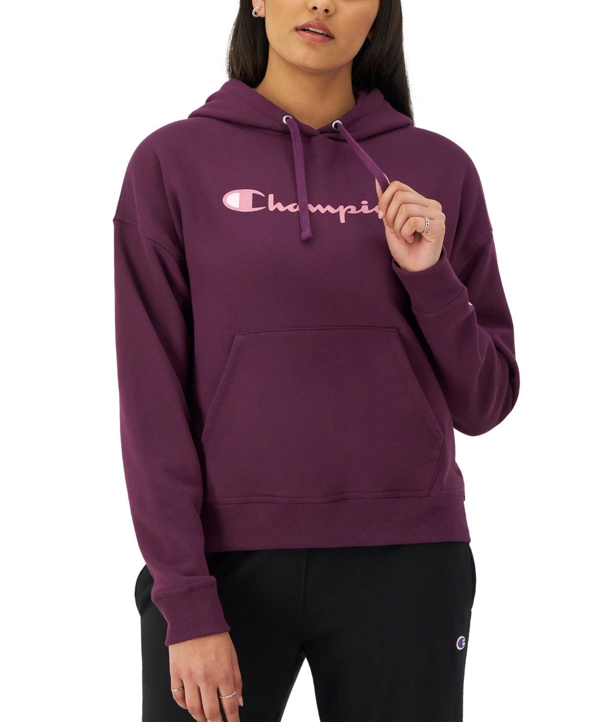 Champion Womens Relaxed Logo Fleece Sweatshirt Hoodie Product Image