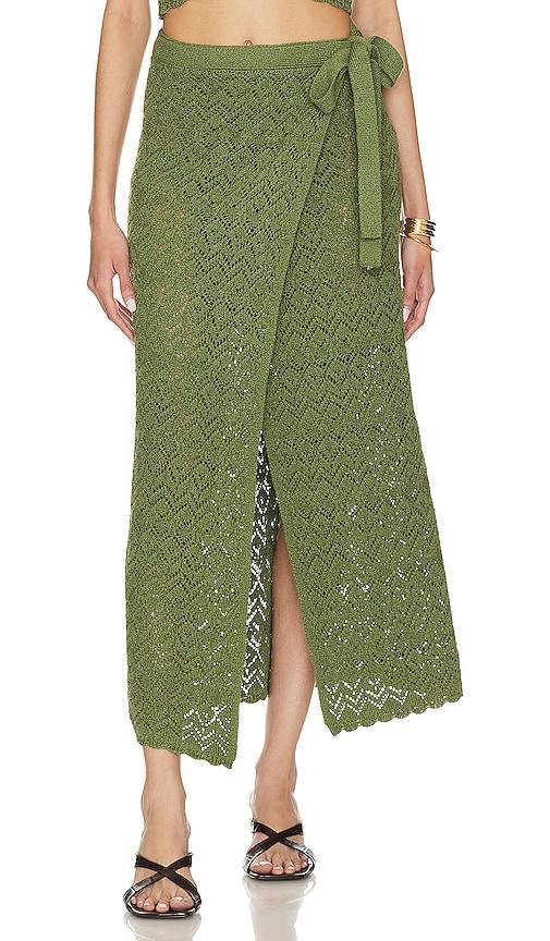 x REVOLVE Rina Maxi Wrap Skirt Product Image