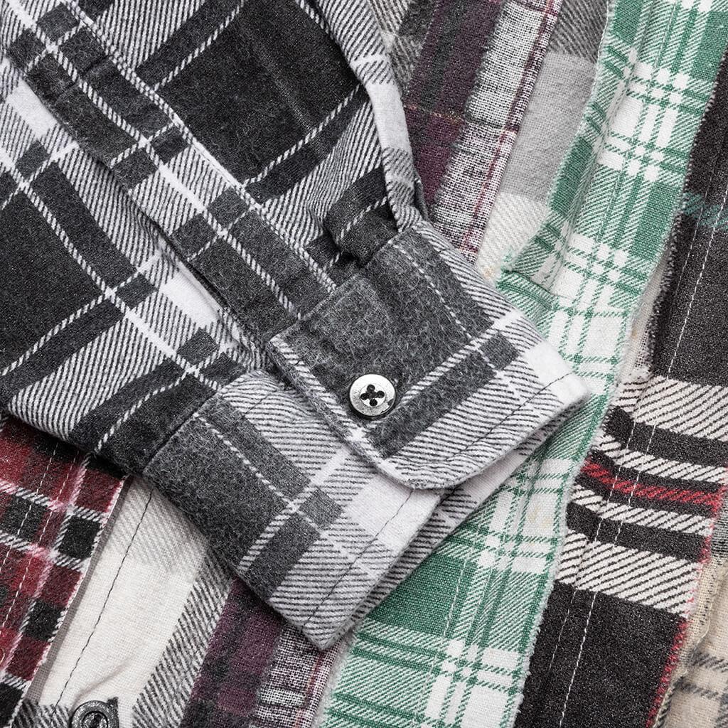 Flannel Shirt Ribbon Wide Reflection Shirt - Assorted Male Product Image