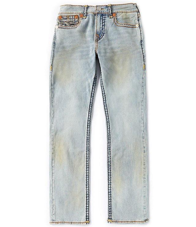 True Religion Ricky Super-T Flap Regular Fit Straight Leg Jeans Product Image