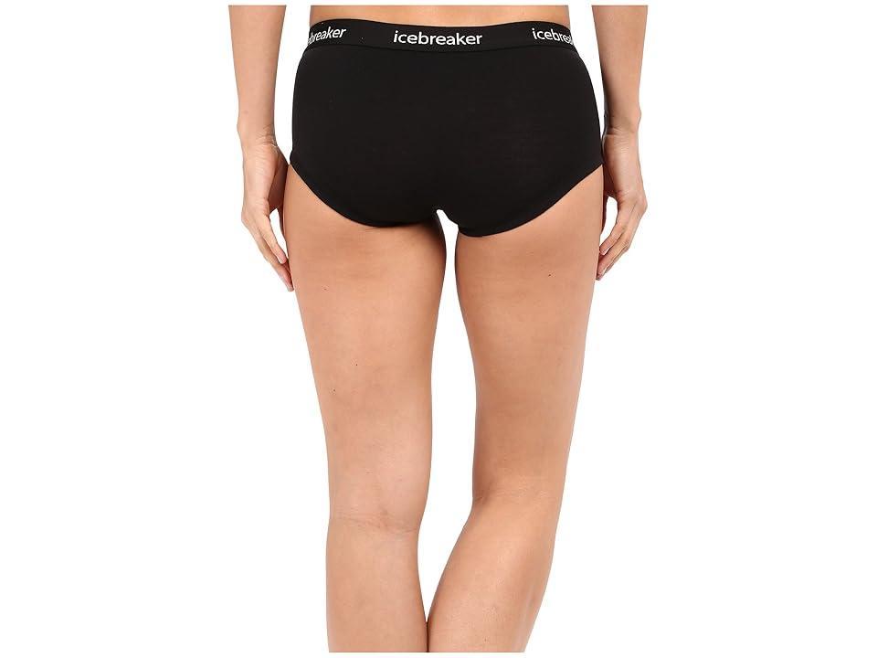 Icebreaker Sprite Hot Pant Black) Women's Underwear Product Image