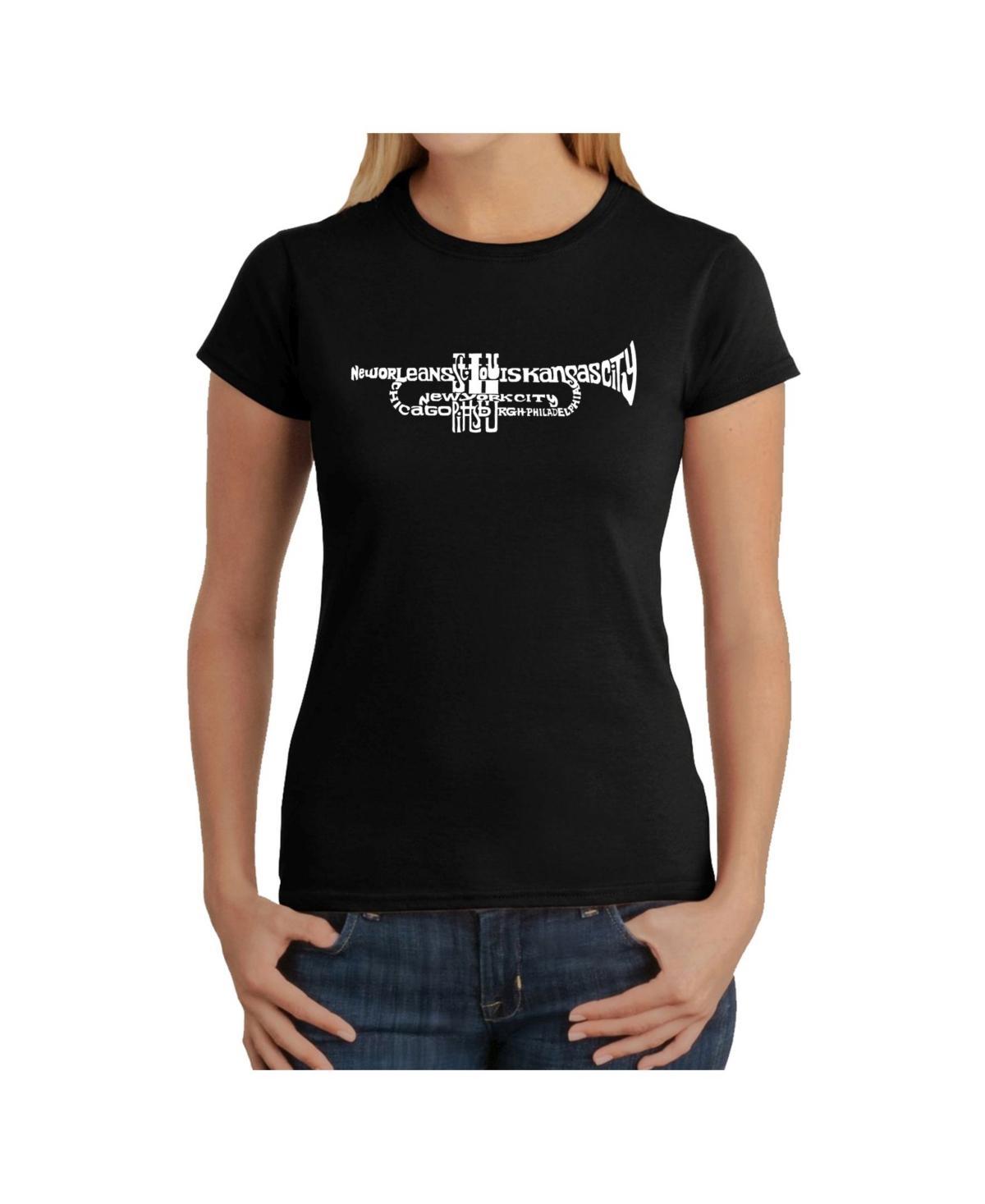 Womens Word Art T-Shirt - Trumpet Product Image