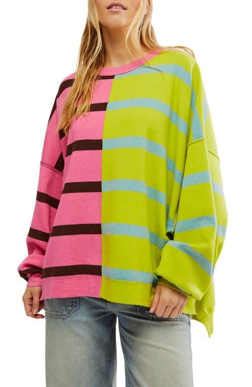 Free People Uptown Stripe Sweatshirt Product Image