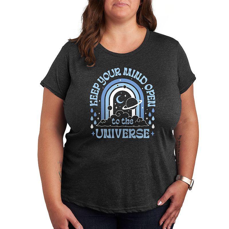 Plus Mind Open Universe Graphic Tee, Womens Product Image